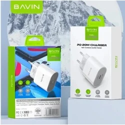 BAVIN Punjač 20W USB-C + kabl Lightning 30W/ bela