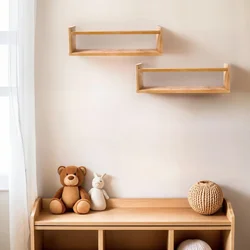 Hanah Home Set zidnih polica BLTYZ-AKTV039, 50x15x8 cm, 2 komada, Boje hrasta
