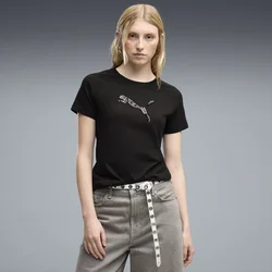 Puma ESS SEQUINS TEE, ženska majica, crna 694576