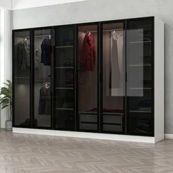Hanah home Ormar Kale 270x210x52cm Belo-Crni