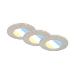 Briloner 7598032 - KOMPLET 3x LED plafonska svetla za kupatilo LED/4,9W/230V IP44 hrom