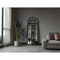 Hanah Home Podno ogledalo Ovalis Dar, 70 cm x 180 cm, Crno