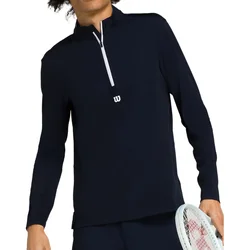 Moški pulover Wilson M Elevate Performance 1/2 Zip Navy M