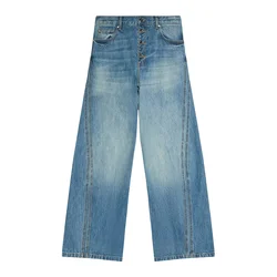 Bershka Kavbojke moder denim