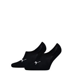 PUMA Unisex High Cut Footie Socks (2-Pack), Men, Black, 35-38