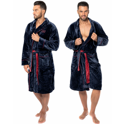 Moški kopalni plašč Roger Navy Red XL