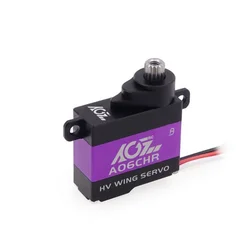 A06CHR 8mm 0.052sec High Precision 3.0kg High Torque Coreless Motor Titanium Gear Micro Wing Servo