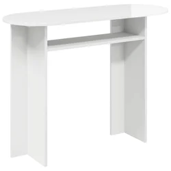 Konzolna stolica Bijela visokog sjaja 100 x 39,5 x 75 cm