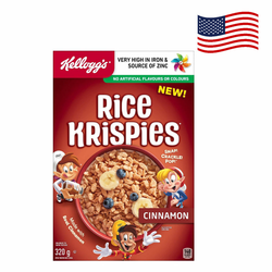 Kelloggs Rice Krispies Cinnamon - riževi kosmiči, 320g | do 7.11.2022