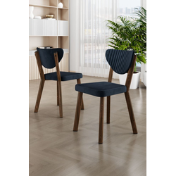 HANAH HOME Set stolica (4 komada) Arfe Anthracite Brown