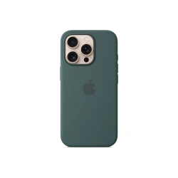 iPhoneE16 Pro Silicone Case with MagSafe - Lake Green