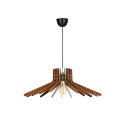 Opviq Luster Boomerang Walnut, MDF, Braon