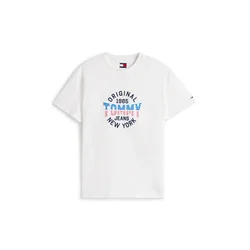Tommy Jeans Majica marine/azur/rdeča/bela