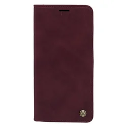 Maska za telefon LEATHER RETRO FLIP za Samsung A73, Bordo