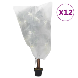 Navlake od flisa za biljke s vezicom 12 kom 70 g/m2 0,8 x 1 m