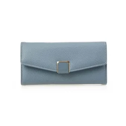 Verde Novčanik ženski veci sa elegantnom kopcom 1432, 20×4×10 cm svetlo plava ( 16NZV1432EA )