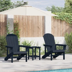 Vrtna stolica 3 pcs Mornarska Polietilen