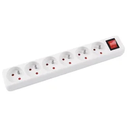 KABEL PRODUŽNI S PREKIDAČEM 6RUPA/5M OFFICE PRODUCTS 13116541-14 BIJELI