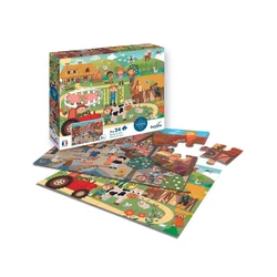 Sentosphére Puzzle 24 kosov x 2 Kmetija in mesto