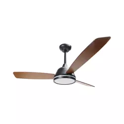 ZEVENTI - LED prigušiva stropni ventilator LED/20W/230V 2700-6500K 132cm braon + daljinski upravljač