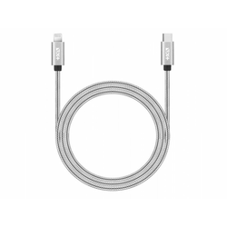 NEXT ONE USB-C to Lightning Metallic Cable 1.2m Silver