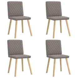 Vidaxl Jedilni stoli 4 kosi taupe blago