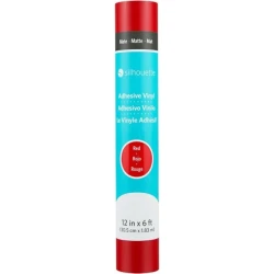 Silhouette Matte Removable Vinyl - 30,5 cm x 1,8 m - Red