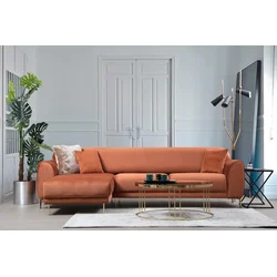 Atelier del Sofa Ugaona garnitura 96x85x287cm Smeđa