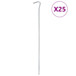 Klinovi za šator 25 kom 30 cm O 7 mm od pocinčanog čelika