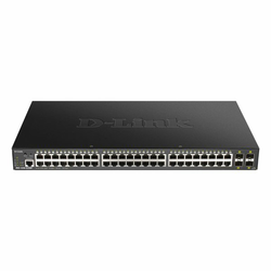 D-LINK DGS-1250-52XMP/E Smart Managed Switch [48x Gigabit Ethernet PoE+, 370W, 4x 10 Gbit/s SFP+]