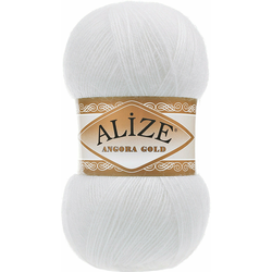 Alize Angora Gold 0055 White