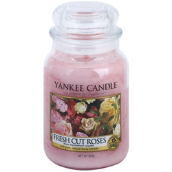 Yankee Candle Fresh Cut Roses Mirisna svijeća 623 g Classic velika