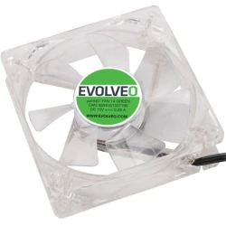 Evolveo Ventilator 140mm, LED zelena