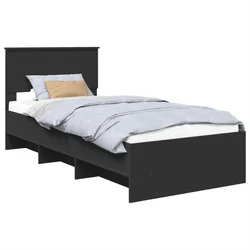 Krevetna konstrukcija Crna 80 x 200 cm Konstruirano drvo