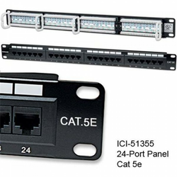 Intellinet prespojni UTP panel Cat.5e 24-portni 1U 19, crni