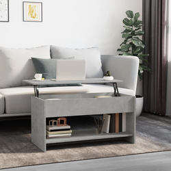 Den Klubska mizica betonsko siva 102x50x52,5 cm konstruiran