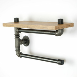 Hanah Home Zidna polica Boruraf258, 40x23x13 cm, Orah