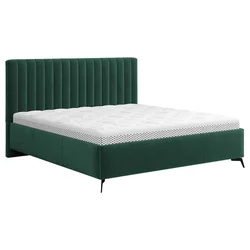 Hom`in OBLAZINJENA POSTELJA 160 cm x 200 cm , tekstil gozdno zelena