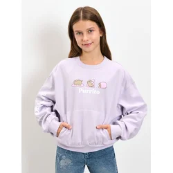 Sinsay - Dukserica crewneck Pusheen the Cat - lavanda