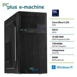 PCPLUS e-machine Core Ultra 5 235 16GB 1TB Windows 11 Home namizni računalnik