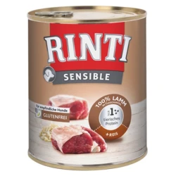 Konzerva RINTI SENSIBLE jagnjetina & riž 800 g