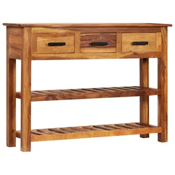 Komoda s 3 ladice 110 x 30 x 80 cm od masivnog drva
