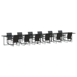 Vrtni set za objed 13 pcs Crna Čelik