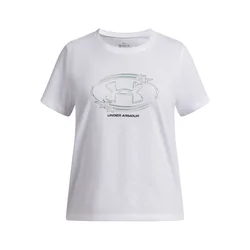 UNDER ARMOUR Funkcionalna majica meta/črna/bela