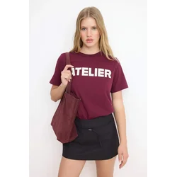 Trendyol Milla Ženska majica TWOSS26TS00208, Bordo