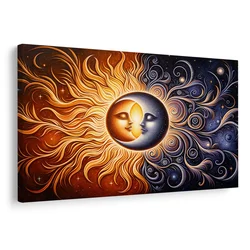 Slika sozvočje sonca in lune - 120x80