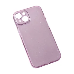 Maska za iPhone 15 6.1 svetlo ljubicasta Sparkle Dust