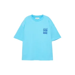 Pull&Bear Majica TACOS azur / encijan