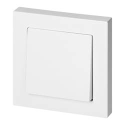 Vgradno enopolno stikalo Malta 10A, 250V, WP-1M, belo