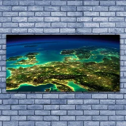 tulup.si Steklena slika Abstrakcija graphics 140x70 cm 4 obešalnika